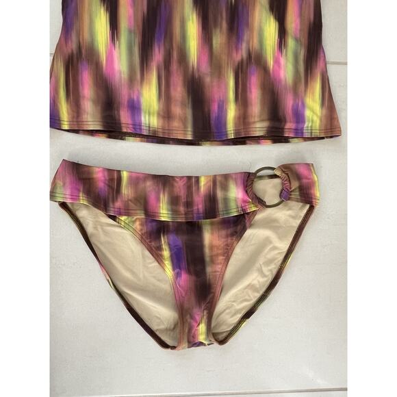 Victoria's Secret Swim 36D/M Tankini Bikini Swimwear Print Swimsuit - Picture 5 of 14